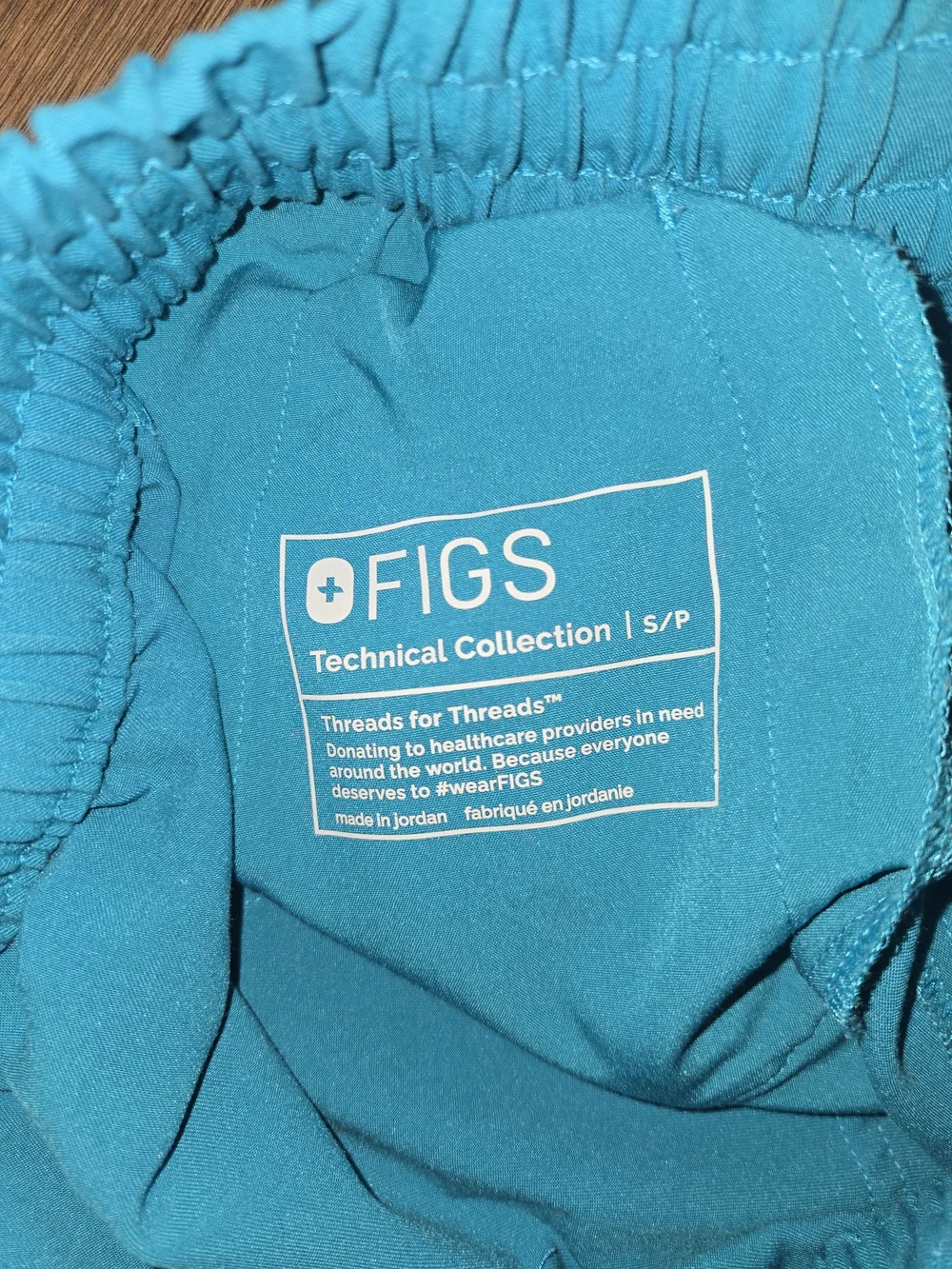Womens FIGS Teal Scrub Set - Top & Jogger Pants Size M/S